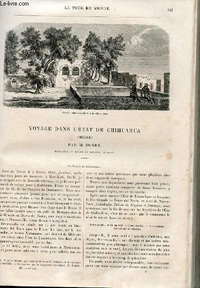 Le tour du monde - nouveau journal des voyages - livraison n087 et 88 - Voyage dans l 'tat de chihuahua (Mexique) par Rond (1849-1852).