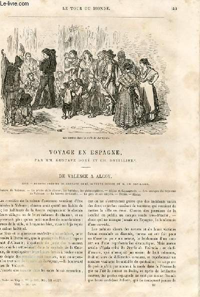 Le tour du monde - nouveau journal des voyages - livraison n205 - Voyage en Espagne par Gustave Dor et Ch. Davillier.