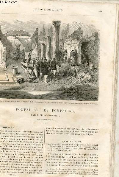 Le tour du monde - nouveau journal des voyages - livraison n233 et 234 - Pompi et les Pompiens par Marc Monnier - 1864.