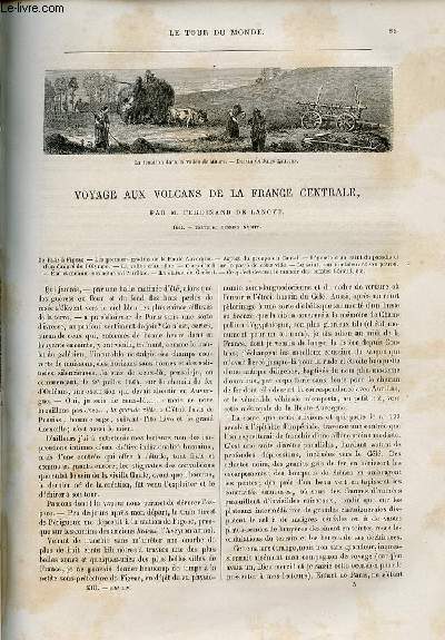 Le tour du monde - nouveau journal des voyages - livraison n318,319 et 320 - Voyage aux volcans de la France Centrale par Ferdinand de lanoye (1864).