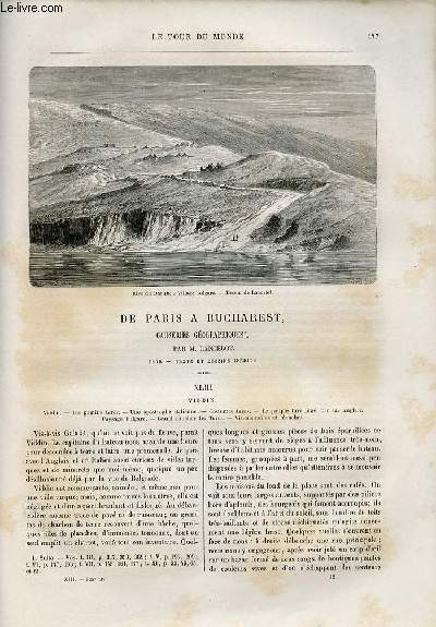 Le tour du monde - nouveau journal des voyages - livraison n325, 326 et 327 - De Paris  Bucharest (Bucarest), causeries gographiques par A. Lancelot (1860).