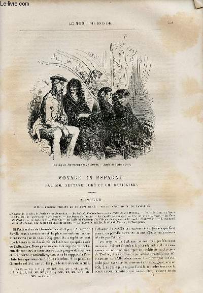 Le tour du monde - nouveau journal des voyages - livraison n362,363,364 et 365 - Voyage en Espagne par Gustave dor et Ch. Davillier - Sville.