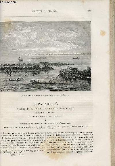 Le tour du monde - nouveau journal des voyages - livraison n701,702 et 703 - Le Paraguay, fragments de journal et de correspondances, par L. Forgues (1872-1873).