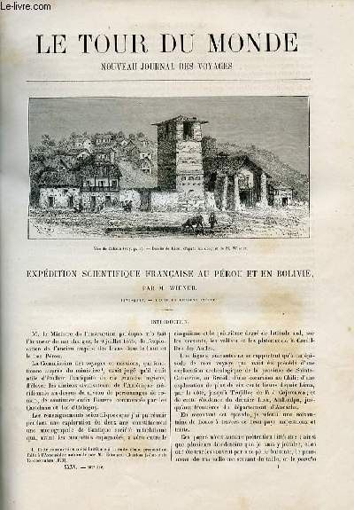 Le tour du monde - nouveau journal des voyages - livraison n°887 ET 888 - Expédition française au Pérou et en Bolivie par Wiener (1875-1877).