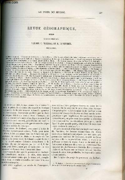 Le tour du monde - nouveau journal des voyages - Revue gographique 1880 - premier semestre par C. MAunoir et Duveyrier.