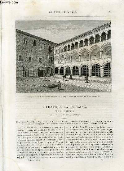 Le tour du monde - nouveau journal des voyages - livraisons n1116 et n1117 -  travers la Toscane, par M.E. Mntz (1881)