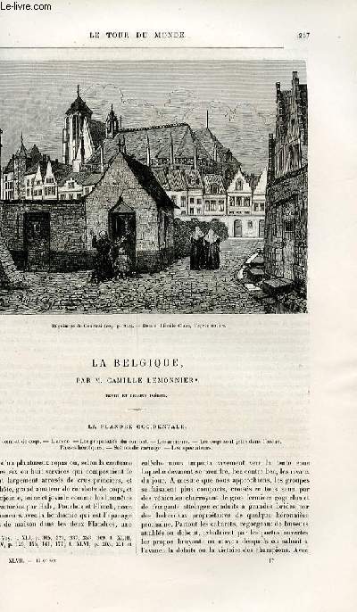 Le tour du monde - nouveau journal des voyages - livraisons n°1216,1217,1218,1219,1220 et 1221 - La Belgique par Camille Lemonnier - La Flandre occidentale.