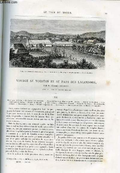 Le tour du monde - nouveau journal des voyages - livraison n1228 - Voyage au Yucatan et au pays des Lacandons par Dsir Charnay - 1880.