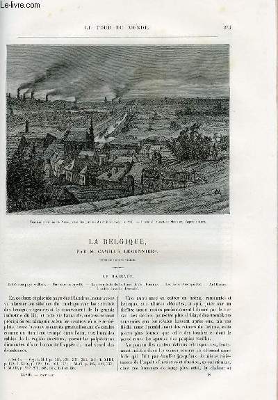 Le tour du monde - nouveau journal des voyages - livraisons 0n°1243,1244,1245 et 1246 - La Belgique par Camille Lemonnier - le Hainaut.