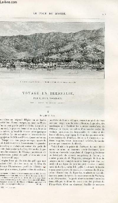Le tour du monde - nouveau journal des voyages - livraison n°1408 - Voyage en Thessalie par Paul Monceaux.