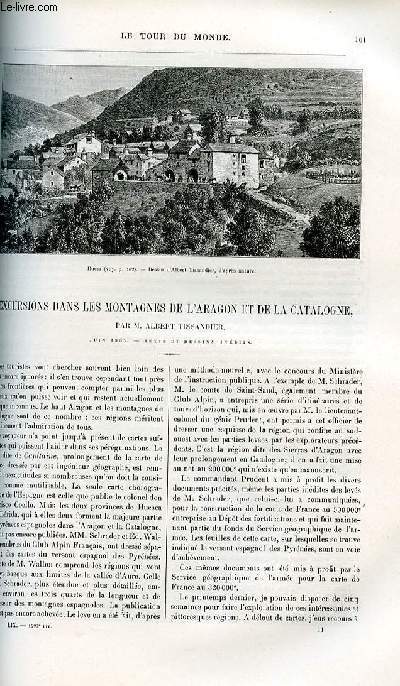 Le tour du monde - nouveau journal des voyages - livraison n1523 - Excursions dans les montagnes de l'Aragon et de la Catalogne par Albert Tissandier.