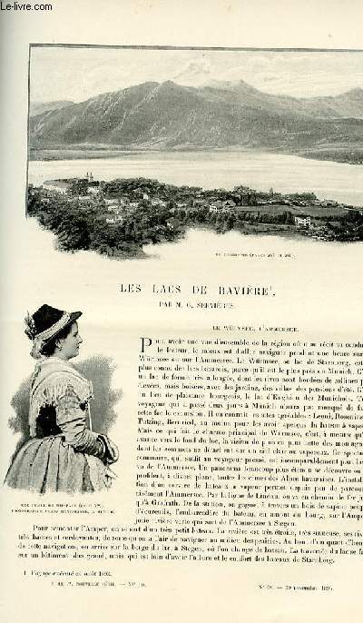 Le tour du monde - journal des voyages - nouvelle srie- livraison n48,49,50,51 et 52 - Les lacs de Bavire par G. Servires.