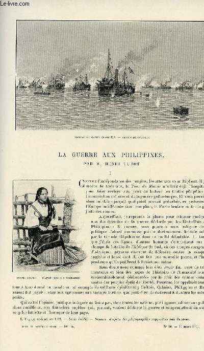 Le tour du monde - journal des voyages - nouvelle srie- livraison n10 - La guerre aux Philippines par Henri Turot.
