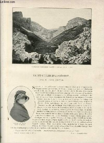 Le tour du monde - journal des voyages - nouvelle srie- livraison n44 - Saint-Guilhem-Le-Dsert par Paul Gruyer.