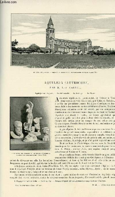 Le tour du monde - journal des voyages - nouvelle srie- livraison n49 - Aquileja (Autriche) par E.A. Martel.
