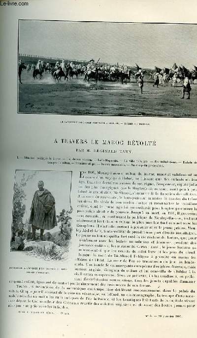 Le tour du monde - journal des voyages - nouvelle srie- livraisons n04 et 05 - A travers le Maroc rvolt par Rginald Kann.