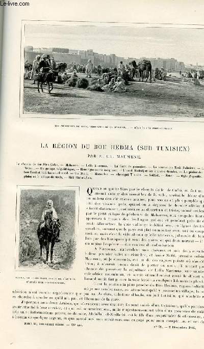 Le tour du monde - journal des voyages - nouvelle srie- livraison n48 - La rgion du Bou hedma (Sud tunisien) par Ch. Maumene.