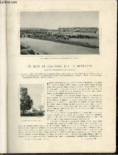 Le tour du monde - journal des voyages - nouvelle srie- livraisons n1 et 2 - Un mois de campagne sur la Moulouya par un chasseur d'Afrique.