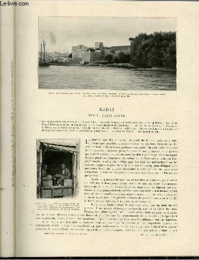 Le tour du monde - journal des voyages - nouvelle srie- livraisons n11 et 12 - Rabat par M.Louis Botte.