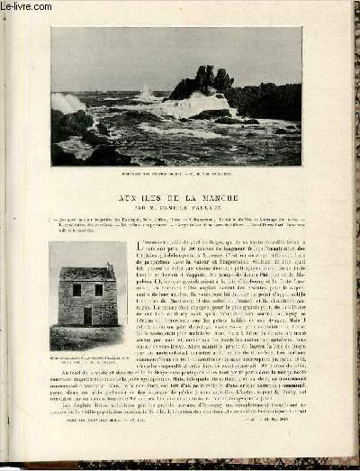 Le tour du monde - journal des voyages - nouvelle srie- livraisons n22 et 23 - Aux iles de la Manche par M.Camille Vallaux.