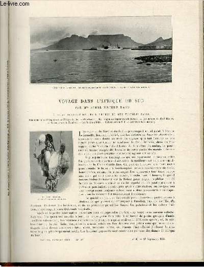 Le tour du monde - journal des voyages - nouvelle srie- livraisons n39 et 40 - Voyage dans l'Afrique du Sud par Mlle Ethel Mather Bagg.