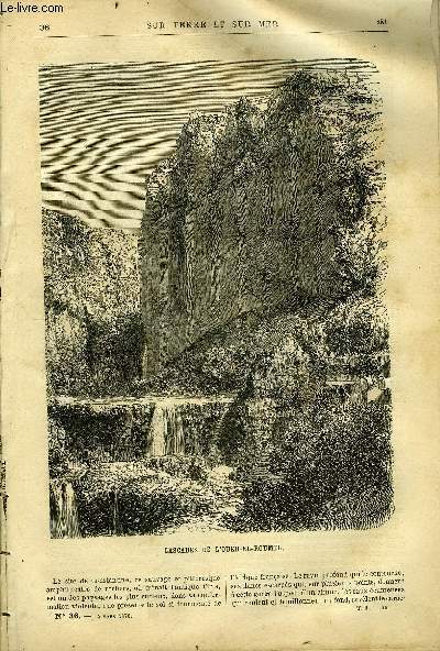 Sur terre et sur mer n 36 - Cascades de l'Oued-el-Roumel par E.G.H., Autour du monde, chapitre XIII, les himalayas par G. Marcel, Mussorie, au pied de l'Himalaya, Les catacombes du couvent des capucins par Pierre Bussire, La vie dans les placers