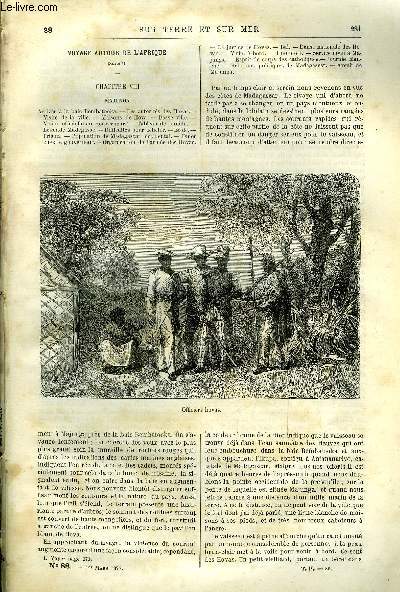 Sur terre et sur mer n 88 - Voyage autour de l'Afrique, VIII, Majunga, Officiers hovas, Palanquin madgasse, Les vieilles villes, XII, Naples, Chateau Saint elme, Marina di Sorrente, Une journe a Calcutta (suite et fin)