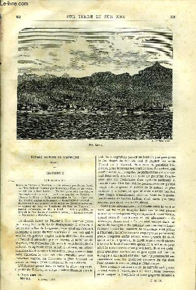 Sur terre et sur mer n 93 - Voyage autour de l'Afrique, X - le Maurice, Place La Bourdonnais, Le Rio del Palazzo, Les vieilles villes, XVII par Robida, Histoire de mes ascensions arostatiques, XIII par Gaston Tissandier