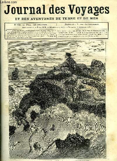 Journal des voyages et des aventures de terre et de mer n 10 - Les drames de la mer - Les naufrags de l'Eten sur le rocher, Aventures prilleuses d'un marin franais dans la Nouvelle Guine, chapitre XIV, Les bachi-bozouks, Le tigre de Borno