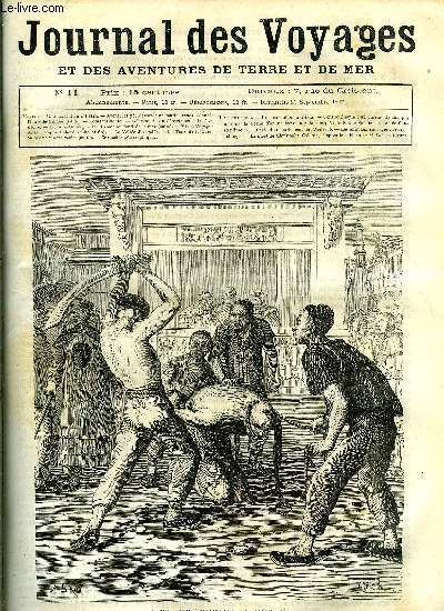 Journal des voyages et des aventures de terre et de mer n 11 - Une excution a Pkin, Aventures prilleuses d'un marin franais dans la Nouvelle Guine, chapitre XV, Constantinople, Le dpartement de l'Ardche, L'orang-Outang, Un drame au fond de la mer