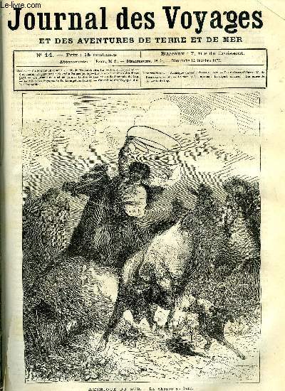 Journal des voyages et des aventures de terre et de mer n 14 - Amrique du sud - la chasse au lazo, M. de Bismarck chez lui, Aventures prilleuses d'un marin franais dans la Nouvelle Guine, chapitre XIX, Les forces maritimes des divers pays, Un drame