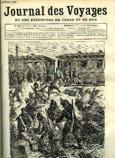 Journal des voyages et des aventures de terre et de mer n 18 - Le chemin de fer du Pacifique - train attaqu par des brigands masqus, Les dcouvertes de M. Stanley, Aventures prilleuses chez les peaux rouges, chapitre III, La navigation sur l'Amazone