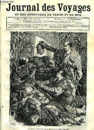 Journal des voyages et des aventures de terre et de mer n 41 - Au Japon - Tous les cinq se percrent le ventre, Lord Beaconsfield, Le Havre, Aventures prilleuses chez les peaux rouges, chapitre XXVI, Chasses et aventures de Paul du Chaillu au pays