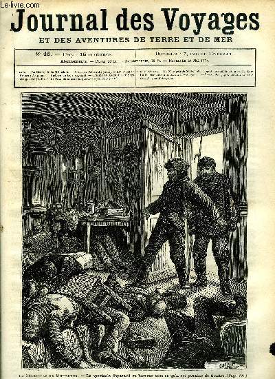 Journal des voyages et des aventures de terre et de mer n 46 - La ncropole de mitterhuk - le spectacle dpassait en horreur tout ce qu'il est possible de dcrire, A travers l'Australie, chapitre V, Avignon, Histoire de trois capsules, Chasses