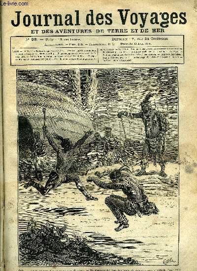 Journal des voyages et des aventures de terre et de mer n 92 - Le pays des zoulous et des cafres - ils s'exercent a tous les tours de gymnastique possibles, Aventures prilleuses de deux voyageurs franais au Dahomey, VIII, La vnus noire