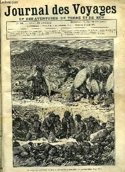 Journal des voyages et des aventures de terre et de mer n 94 - Le pays des zoulous - l'on fit descendre a ses cots dix jeunes filles, Aventures prilleuses de deux voyageurs franais au Dahomey, IX, Cherbourg, suite, Le robinson noir, chapitre XXII