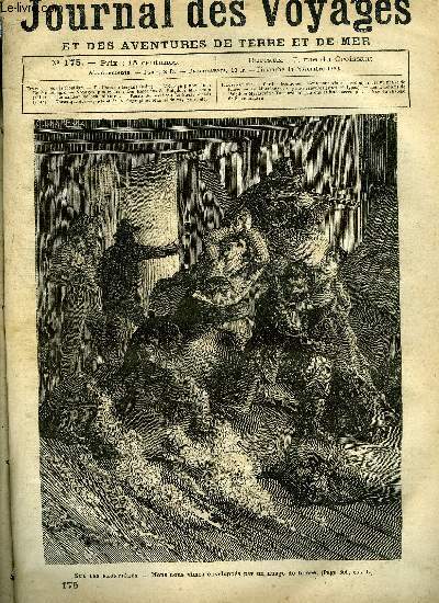 Journal des voyages et des aventures de terre et de mer n 175 - Sur les frontires - nous nous vimes envelopps par un nuage de fume, A travers la Guyane, Le Montngro, Les motions de Polydore Marasquin, II, Le chateau de Schoenhausen, Le pirate