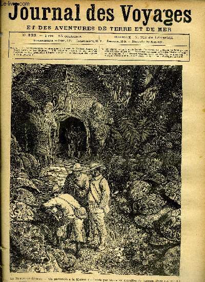 Journal des voyages et des aventures de terre et de mer n 193 - La Nouvelle-Guine - On parvenait a la Maison du diable par une alle d'cailles de tortues, Aventures prilleuses de Narcisse Nicaise au Congo, VII, Les klephtes, L'esclavage en Afrique