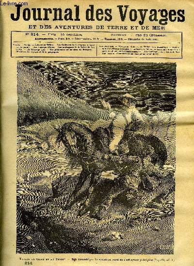 Journal des voyages et des aventures de terre et de mer n 214 - Voyage en Chine et au Thibet - Son domestique le retint au bord de l'effrayant prcipice, Le secret de l'or, chapitre II, Les fenaisons d'hiver dans le Tyrol, Les naufrageurs de la pointe