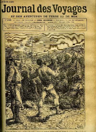 Journal des voyages et des aventures de terre et de mer n 243 - Le docteur Bayol dans le Haut Soudan - l'ami du docteur jonglait avec des boules de cuivre, Les mystres de la foret vierge, chapitre XVI, Le roi des pachydermes, Aventures de trois fugitifs