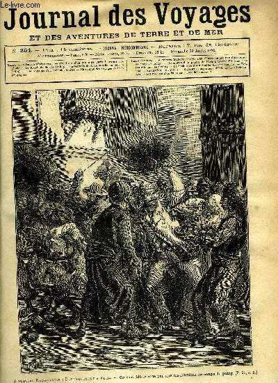 Journal des voyages et des aventures de terre et de mer n 264 - A travers Madagascar : dbarquement a Aden - on s'en dbarasse par une distribution de coups de poing, Le rajah de Borno, Aventures de trois fugitifs en Sibrie, XXIX, Les voyages