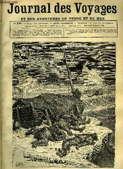 Journal des voyages et des aventures de terre et de mer n 288 - L'pope du Polaris - Hans prit alors son kayak et le mit a flot, Les pirates des champs d'or, chapitre XI, La guerre aux pillards dans le Sahara, Les voyages de la junon, Aventures