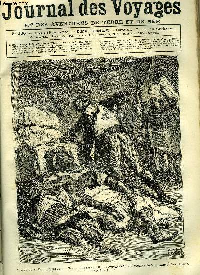 Journal des voyages et des aventures de terre et de mer n 336 - voyage de M. Paul Soleillet - Mort de Lanfrey : il vint tomber a cot des cadavres de Musinguer et de sa femme, Le coq rouge, IX, Les drames de l'Afrique australe, chapitre VIII