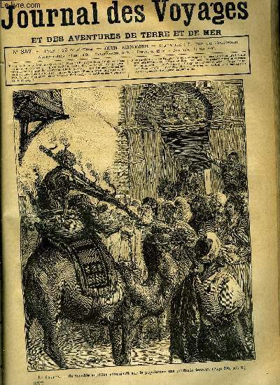 Journal des voyages et des aventures de terre et de mer n 357 - En Egypte - ce terrible supplice produisait sur la population une profonde terreur, De Paris au Brsil par terre, chapitre XI, Scnes de la vie en Californie, II, Entre le ciel et l'eau