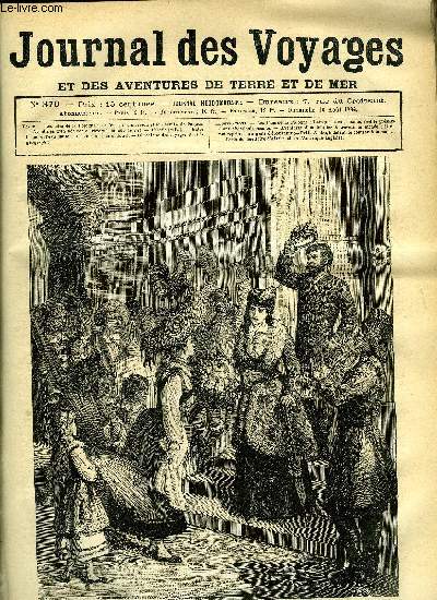 Journal des voyages et des aventures de terre et de mer n 370 - Les ftes de la Pologne - lorsque le coq chante, c'est le prsage d'une abondante rcolte, Aventures d'un hritier a travers le monde, chapitre IV, L'oasis, deuxime partie, Entre le ciel