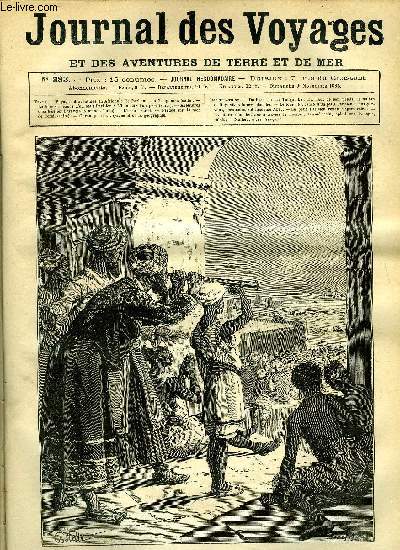 Journal des voyages et des aventures de terre et de mer n 383 - De Paris au lac Tanganika - du haut de son palais, le sultan distinguait la fume blanche, Le tour de France d'un petit parisien, III, Aventures d'un hritier a travers le monde, chapitre XV