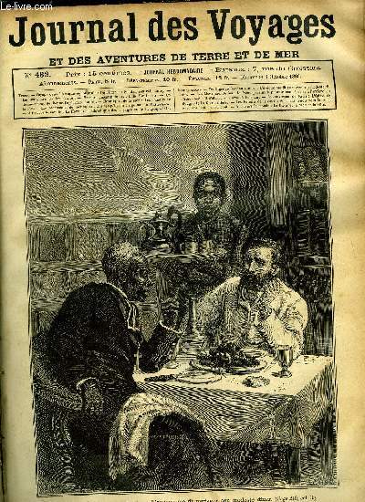 Journal des voyages et des aventures de terre et de mer n 482 - Du Niger au Soudan central - l'vque me fit partager son modeste diner, Les mangeurs de feu, chapitre VII, L'ile d'Anticosti, Un drame au cap de Bonne Esprance, chapitre VII, Les bandits