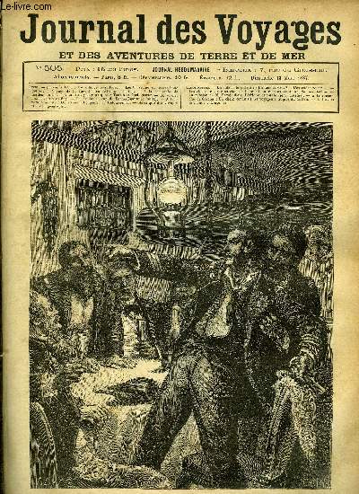 Journal des voyages et des aventures de terre et de mer n 505 - Un officier torpilleur - l'entendez vous ? l'entendez vous ?, Les chasseurs de caoutchouc, deuxime partie, Le voyage de M. Revoil dans l'Afrique orientale, A la recherche de Gordon