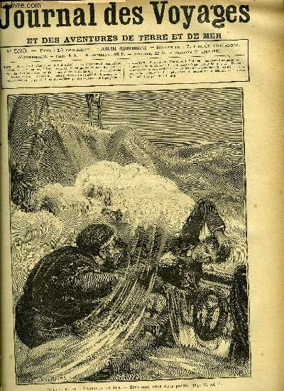 Journal des voyages et des aventures de terre et de mer n 523 - Souvenirs de l'Amrique du sud - Sans moi, vous tiez perdu, Les chasseurs de caoutchouc, troisime partie, Les bateaux de sauvetage, Au pays du rhinocros, IV, A la recherche de Gordon