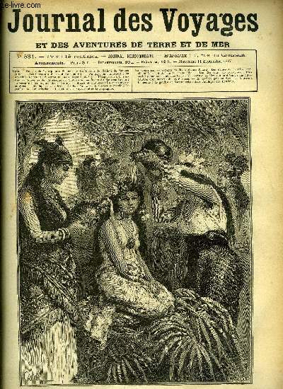 Journal des voyages et des aventures de terre et de mer n 531 - Voyages de M. Pinard chez les indiens de Panama - Les femmes de la tribu prsident a la toilette de la jeune fille, Les chasseurs de caoutchouc, chapitre VIII, Au pays du rhinocros, VII